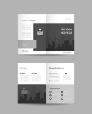 Şirketler arası broşür tasarımı ve şirket pazarlama broşürü tasarım şablonu