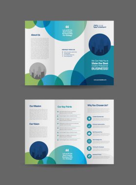 Business Tri-fold Broşür Tasarımı veya Üç Katlanmış El ilanı veya El ilanı Tasarımı