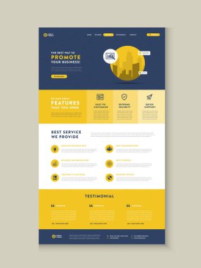 İş Sitesi İniş Sayfası ya da Uygulama İniş Sayfası ya da Web Kullanıcı Arayüzü Tasarımı Şablonu