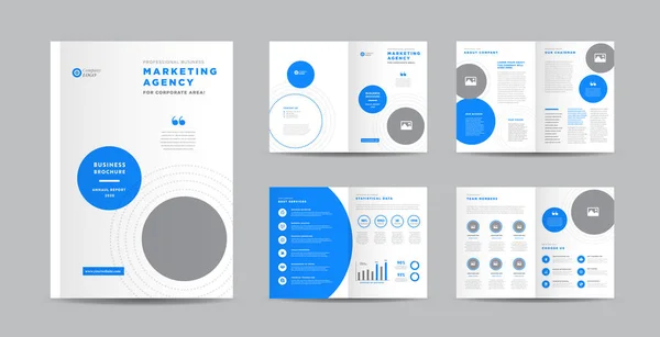 Corporate Business Brochure Ontwerp Jaarverslag Bedrijfsprofiel Brochure Catalogus Ontwerp Template — Stockvector