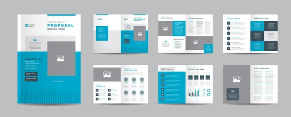 Проектирование Корпоративных Бизнес Проектов Годовой Отчет Брошюра Компании Буклет Каталог — стоковый вектор