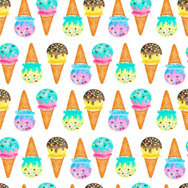 8019 Kepçesiz dondurma şablonu, yaz arkaplanı