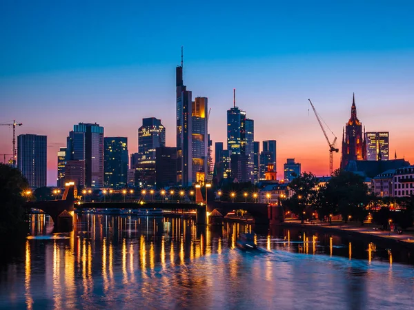 Frankfurt City Sunset — Stock Photo, Image