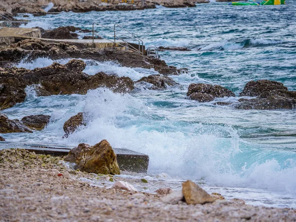 Waves Beach Bays Rocks Croatia — Stock Photo, Image