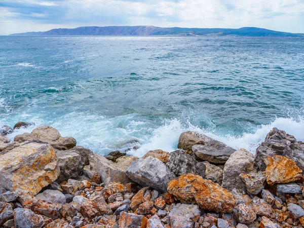 Waves Beach Bays Rocks Croatia — Stock Photo, Image