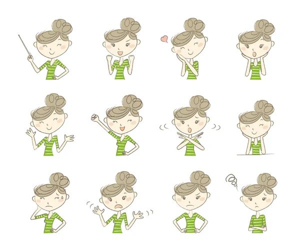 Dizi pozlar ve duygular, kadınlar