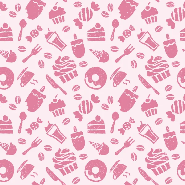 Sweets seamless pattern — Stock Vector