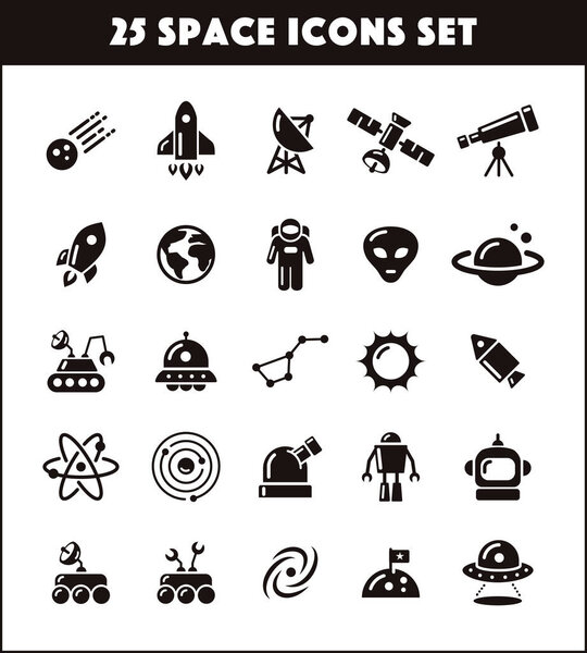 25 Space Science icons
