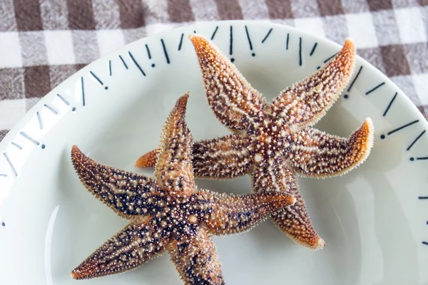 Boiled edible starfish