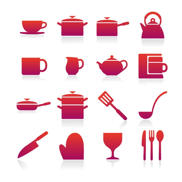 Cocina cosas icono — Vector de stock