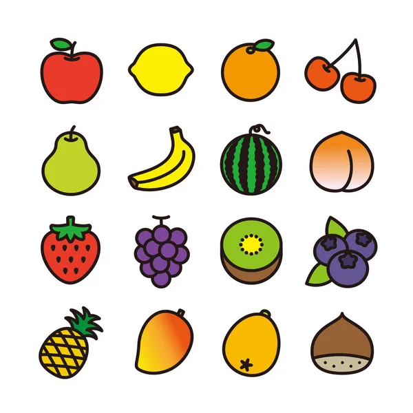 Fruit pictogram — Stockvector