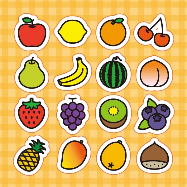 Icône de fruits — Image vectorielle