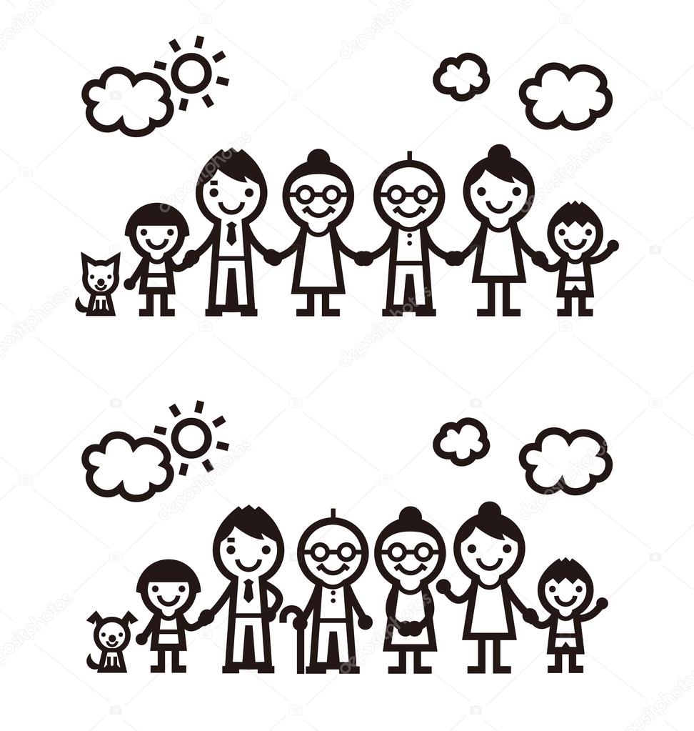 Simple family illustration Stock Vector Image by ©MichikoDesign #75364547