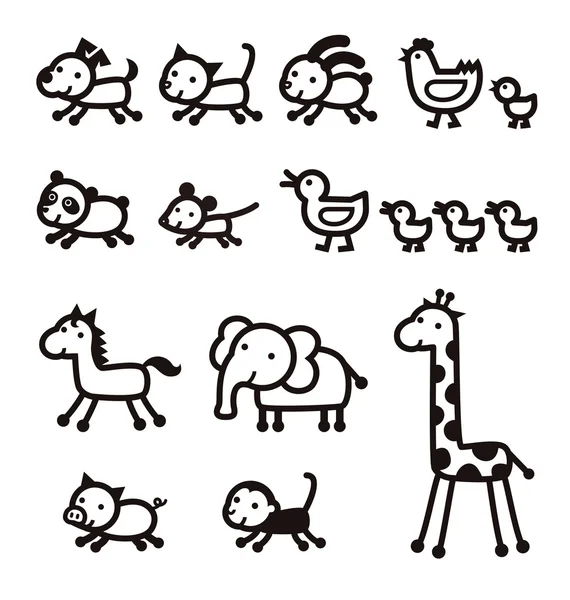 Icono animal — Vector de stock