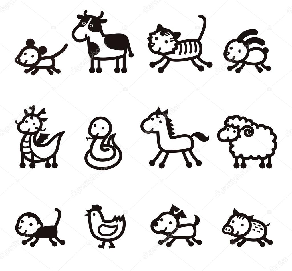 Twelve Chinese Zodiac Animals icon Stock Vector Image by ©MichikoDesign #77688880 Twelve Chinese Zodiac Animals icon Stock Vector Image by ©MichikoDesign #77688880
