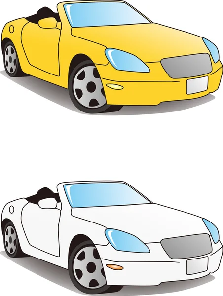 Sports car, convertible — Stock Vector