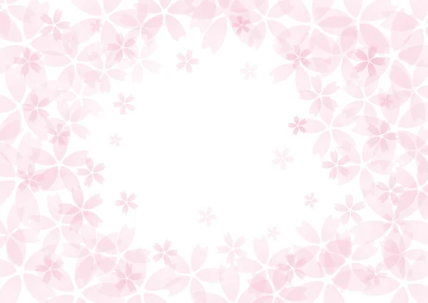 Цветочный фон сакуры в розовом — стоковый вектор