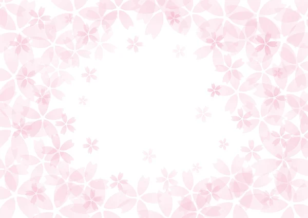 Fondo flor de cerezo en rosa — Vector de stock