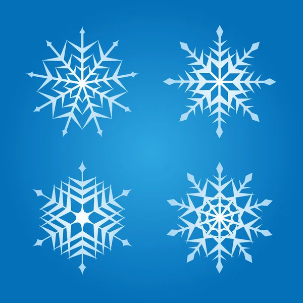 Mooie sneeuwvlok illustraties — Stockvector