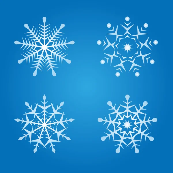 Mooie sneeuwvlok illustraties — Stockvector