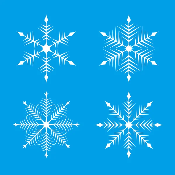 Mooie sneeuwvlok illustraties — Stockvector