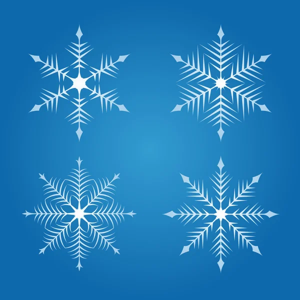 Mooie sneeuwvlok illustraties — Stockvector