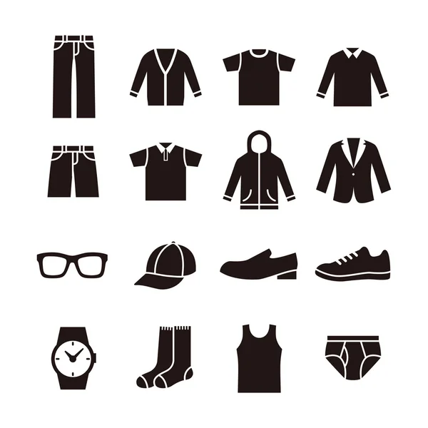 Mens fashion icon — Stock Vector