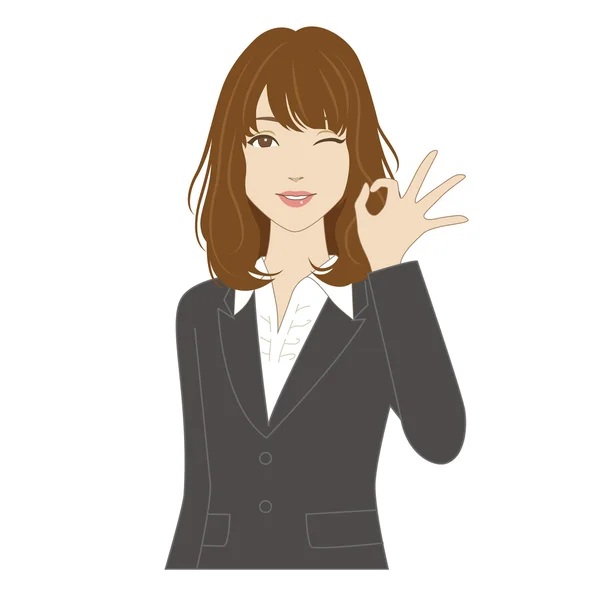 Okey Tabelalı Kadın göz kırpıyor