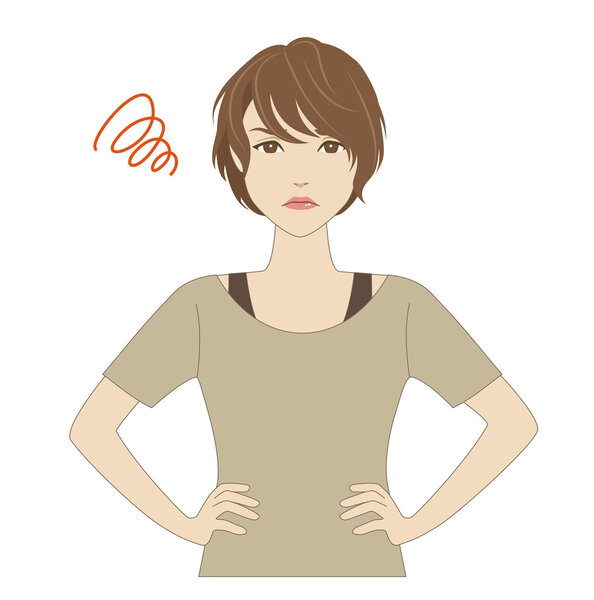 Angry young woman