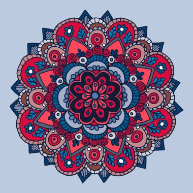 Soyut mandala ile çizilmiş arka plan ver. Yuvarlak süsleme desen. Süs mandala.