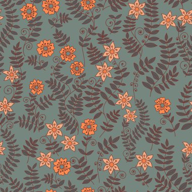 Kusursuz El Çizimi Çiçek deseni