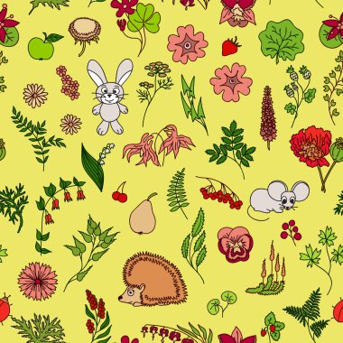 Soyut, pürüzsüz el çizimi deseni