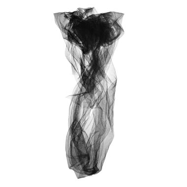 Birinci mektup. Benzersiz fotoğraf alfabesi. Beyaz arkaplanda siyah dantel yazı tipi izole edildi.