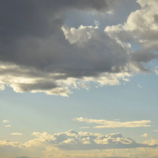 Vackert Kollage Olika Himmel — Stockfoto