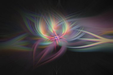 Gökkuşağı fiberleri boş kopya alanı olan güzel soyut pastel arkaplanlar