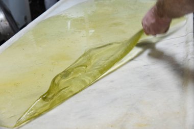 Geleneksel şekerlemeler ve şekerlemeler elde yapılır. boş kopyalama alanı