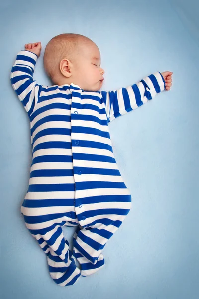 Baby sleeping in bed — Stock Photo, Image