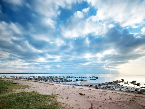 Seacoast at sunset — Stock Photo, Image