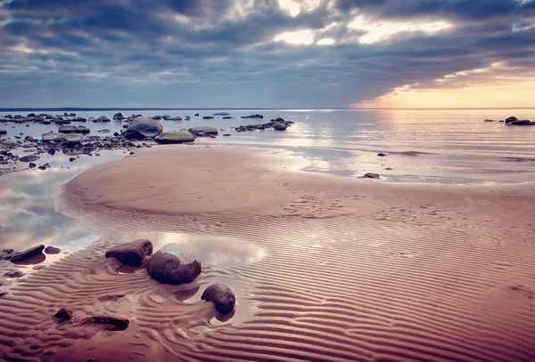 Seacoast at sunset — Stock Photo, Image