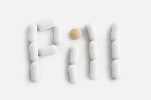 Pill letters — Stock Photo, Image