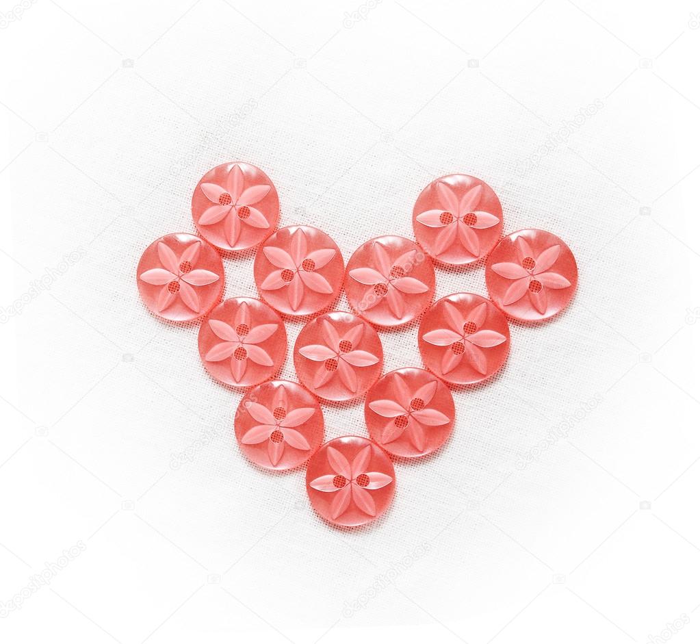 Heart shaped buttons Stock Photo by ©candy18 82153190