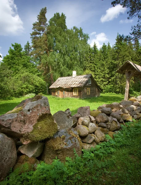 Vecchia casa nella foresta — Foto Stock