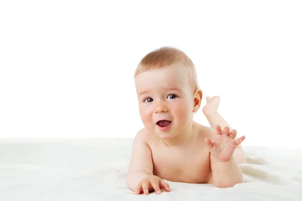 Baby isoliert auf weißem Hintergrund — Stockfoto