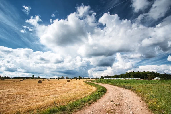 劇的な空の田舎道 — ストック写真