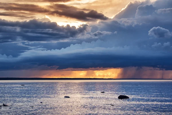 Seascape at sunset — Stock Photo, Image