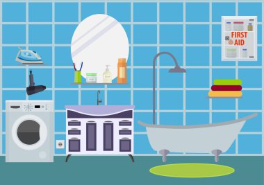 Banyo oda modern tarzı