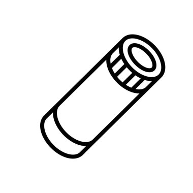 Baca sandviç piposu. Beyaz arkaplanda izole edilmiş basit bir biçimdeki vektör işareti