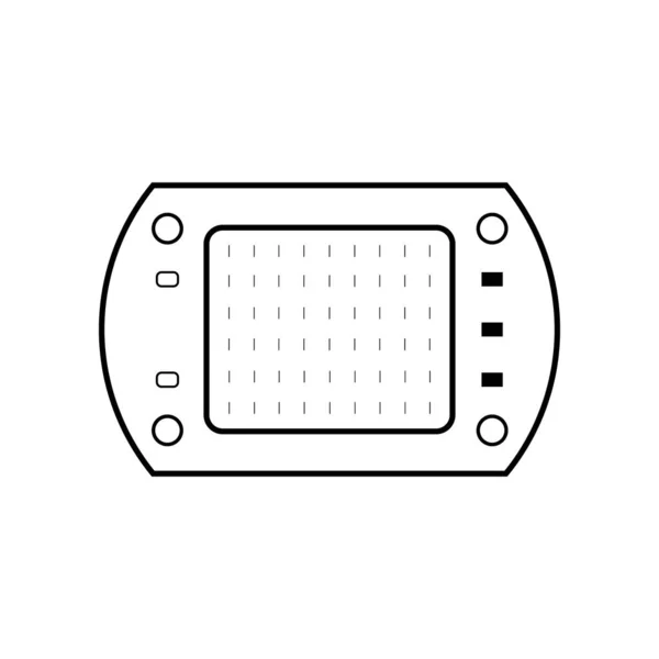 明るいLEDだ。発光する暖かい冷たい放射光. — ストックベクタ