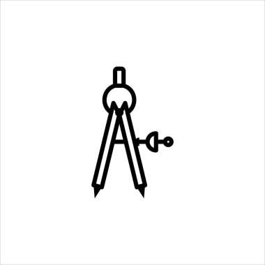 Calipers, isabet oranı, puan artışı. Beyaz arkaplanda izole edilmiş basit bir biçimdeki vektör işareti