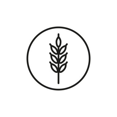 Malt Line Simgesi. Beyaz arkaplanda izole edilmiş basit bir biçimdeki vektör işareti.